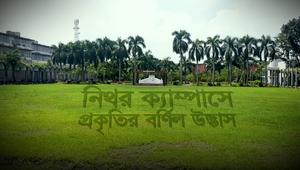 নিথর ক্যাম্পাসে প্রকৃতির বর্ণিল উদ্ভাস