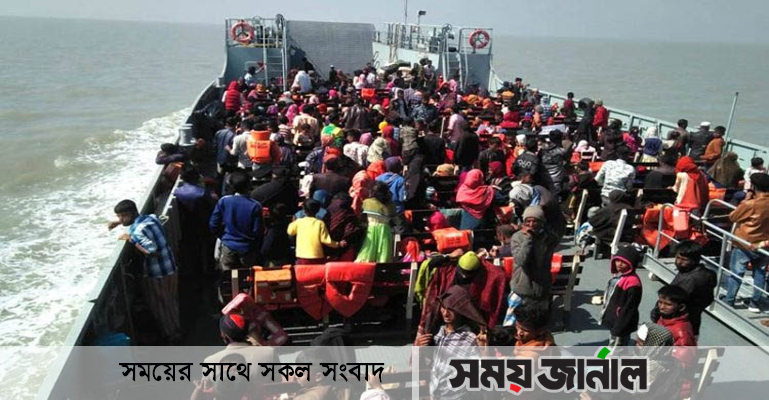 রোহিঙ্গাদের নিয়ে ভাসানচরের পথে ৬ জাহাজ