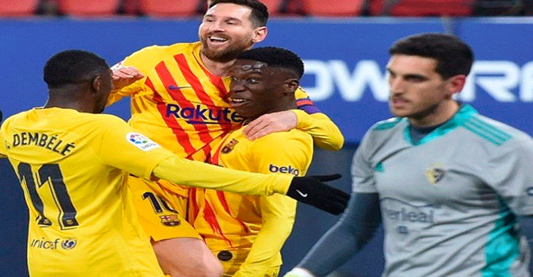 দারুণ জয়ে আতলেতিকোর সঙ্গে ব্যবধান কমাল বার্সা