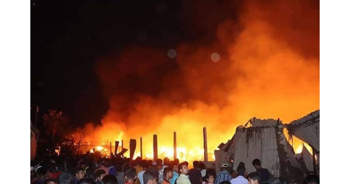 আগুনে ঘুমন্ত তিন শিশুর মৃত্যু