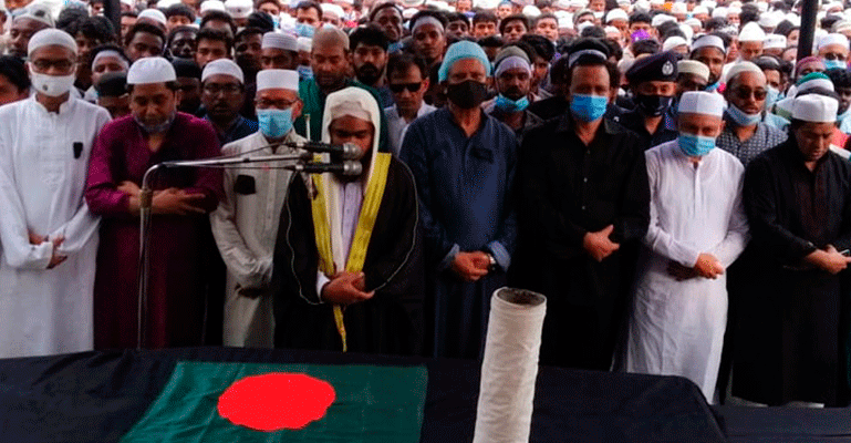 বাবা-মায়ের পাশে চিরনিদ্রায় শায়িত হলেন মওদুদ আহমদ