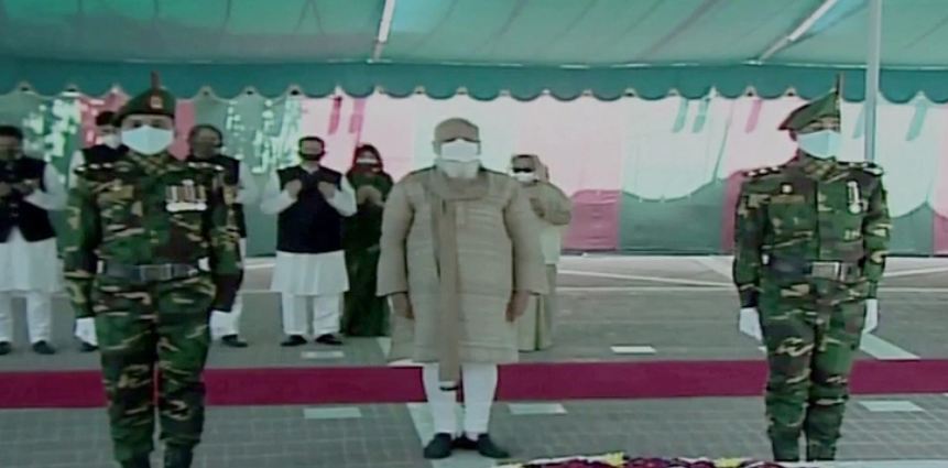 টুঙ্গিপাড়ায় নরেন্দ্র মোদি