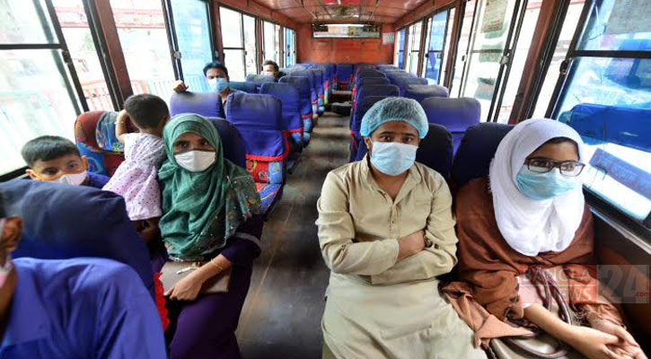 বুধবার থেকে গণপরিবহনে অর্ধেক যাত্রী, ৬০ শতাংশ বাড়তি ভাড়া