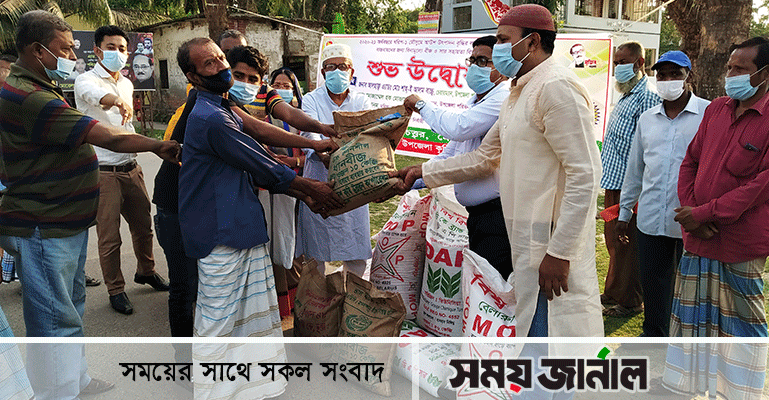 মোড়েলগঞ্জে ১৬ শ কৃষক পেল আউশ প্রণোদনা