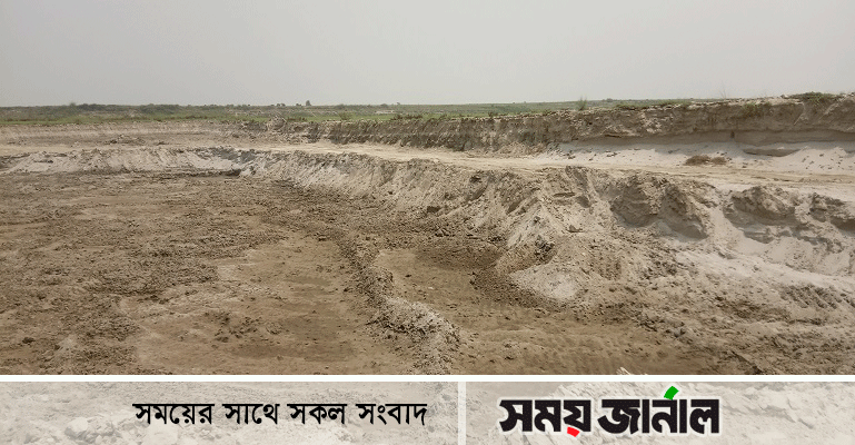 ফরিদপুরে অবৈধভাবে রাতের আঁধারে উধাও হচ্ছে ১৫-২০ লক্ষ টাকার বালু