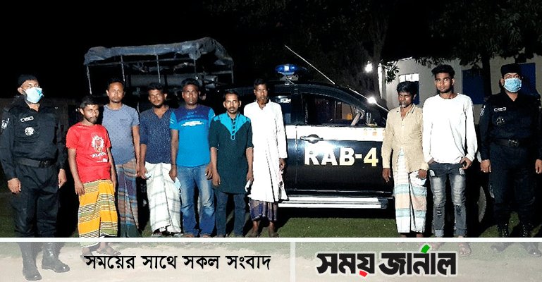আশুলিয়ায় সংঘবদ্ধ ছিনতাই চক্রের ৮ সদস্য আটক
