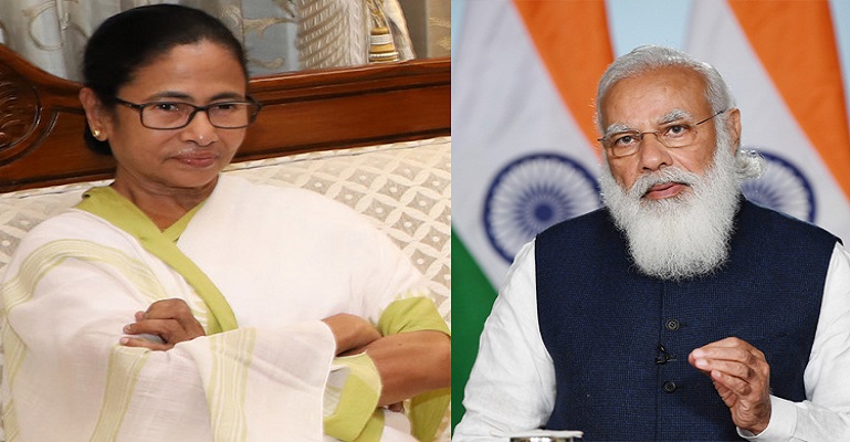 মমতার হ্যাটট্রিক জয়ে মোদির অভিনন্দন