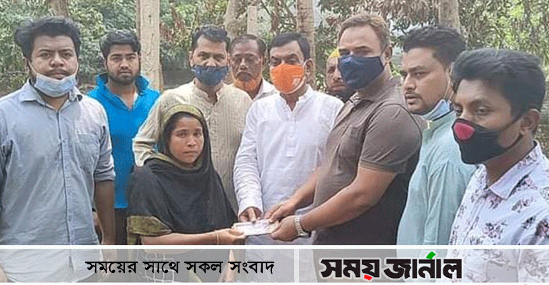 অগ্নিকান্ডে ক্ষতিগ্রস্ত পরিবারকে মুজিবুল হক এমপির অনুদান প্রদান