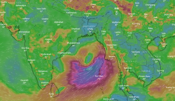 নিম্নচাপে রূপ নিলো সাম্ভাব্য ‘ইয়াশ’