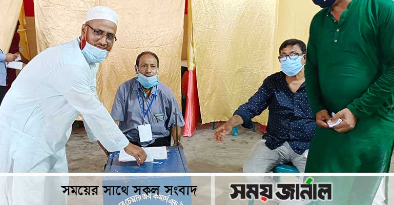 উৎসবমূখর পরিবেশে দিনাজপুর চেম্বারের দ্বি-বার্ষিক নির্বাচন অনুষ্ঠিত