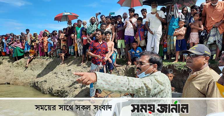 জামালগঞ্জে নদী ভাঙন কবলিত এলাকা পরিদর্শনে এমপি রতন