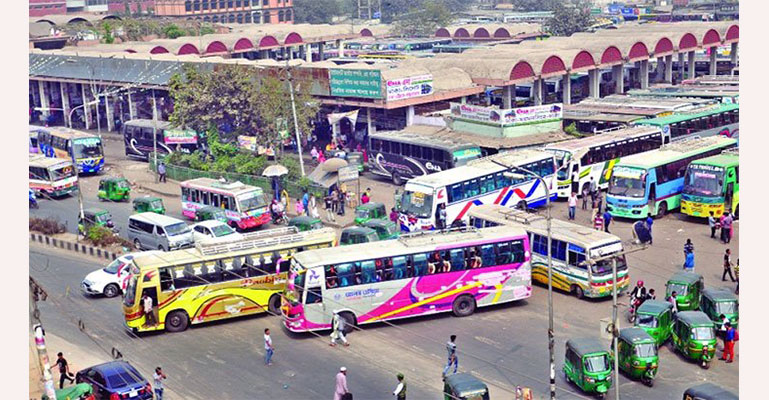 সারাদেশে দূরপাল্লার বাস বন্ধ