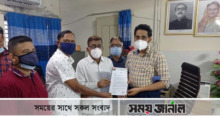 সাতক্ষীরায় করোনার বিস্তার রোধে ৭দফা দাবিতে বিএনপির স্মারকলিপি প্রদান