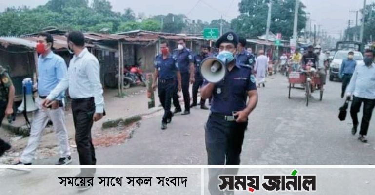 লালমনিরহাটে বিধিনিষেধ বাস্তবায়নে কঠোর অবস্থানে প্রশাসন