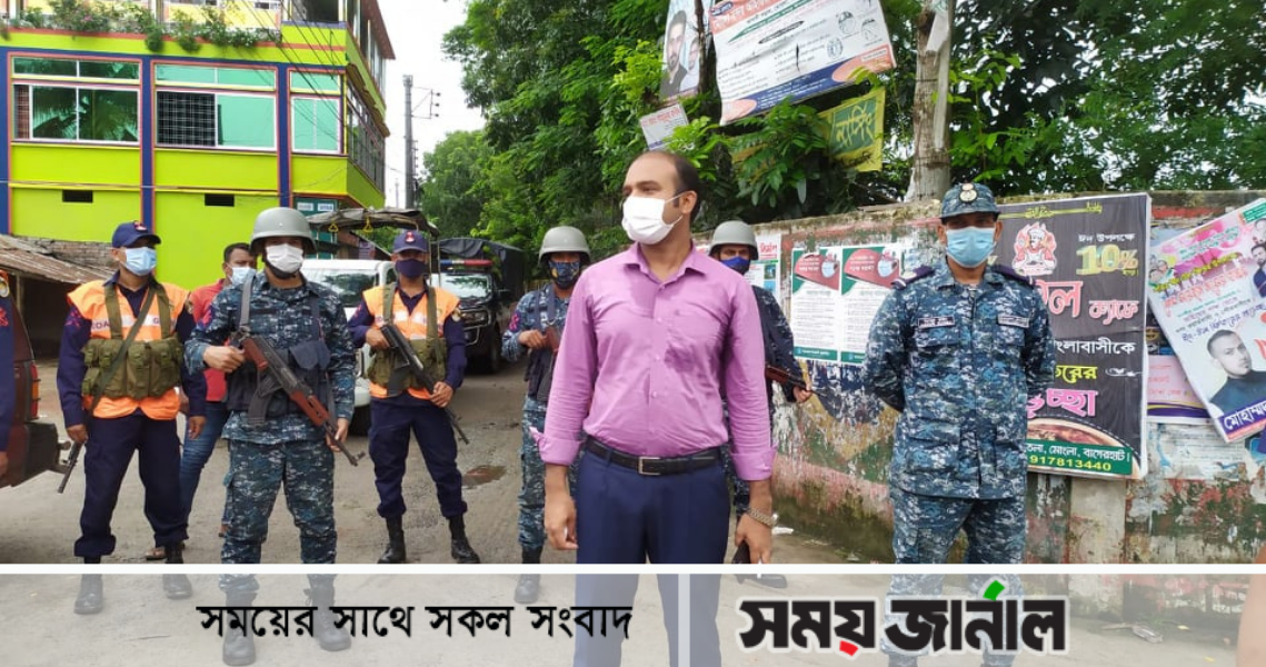 মোংলায় লকডাউনের দ্বিতীয় দিনেও কঠোর অবস্থানে প্রশাসন
