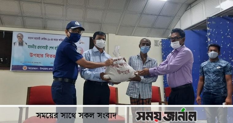 সুনামগঞ্জে সেনাবাহিনীর ত্রাণ বিতরণ