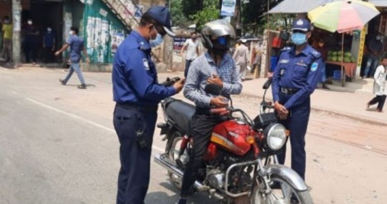 ফরিদপুরে লকডাউনের ১৪ দিনে তিন লক্ষ টাকা জরিমানা আদায়