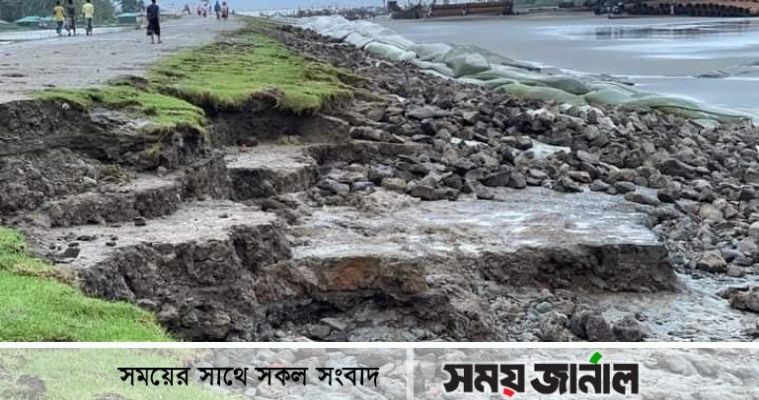 কক্সবাজারে তীব্র নদী ভাঙ্গন,পরিদর্শনে পানি উন্নয়ন বোর্ডের প্রধান প্রকৌশলী