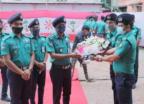 গাজীপুরের কোনাবাড়ী জোন পরিদর্শনে জিএমপির পুলিশ কমিশনার