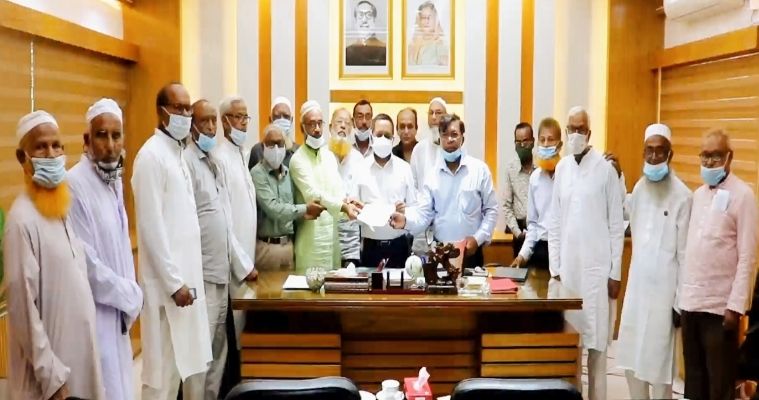 স্বাধীনতা পদকপ্রাপ্ত মুক্তিযোদ্ধার বিরুদ্ধে অপপ্রচারের প্রতিবাদ ফরিদপুরের মুক্তিযোদ্ধাদের