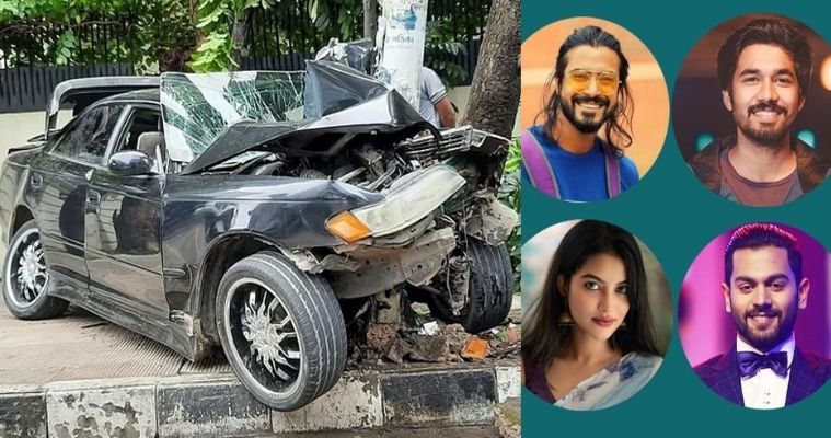 গুলশানে বৈদ্যুতিক খুঁটিতে প্রাইভেটকারের ধাক্কা, অভিনয়শিল্পীসহ আহত ৫