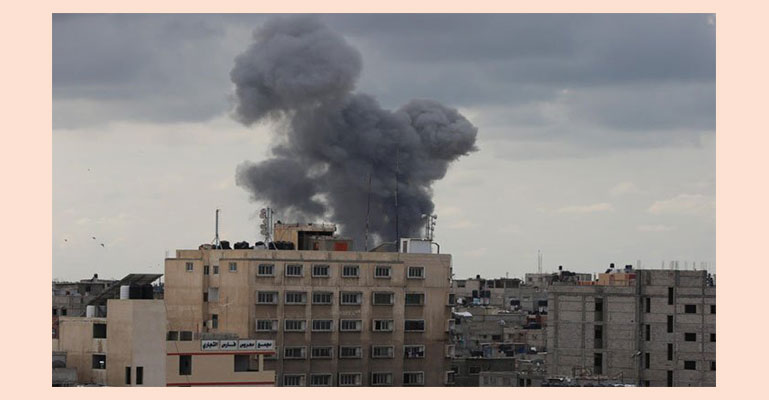 আবারও গাজায় ইসরাইলি বিমান হামলা
