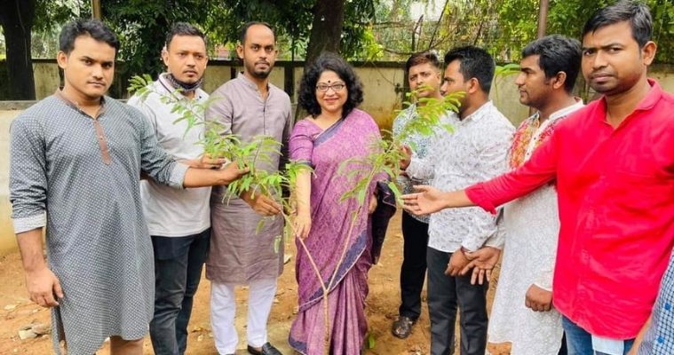 প্রধানমন্ত্রীর জন্মদিন উপলক্ষ্যে তিতুমীর কলেজ ছাত্রলীগের বৃক্ষরোপণ