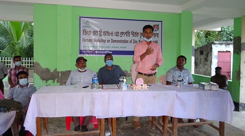 মোড়েলগঞ্জে জিংধান ব্রি-৮৪’র প্রদর্শনী শীর্ষক  কর্মশালা অনুষ্ঠিত