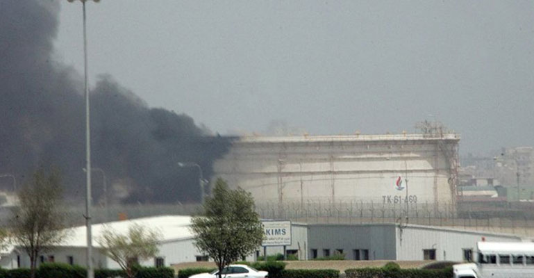 কুয়েতের তেল শোধনাগারে আগুন