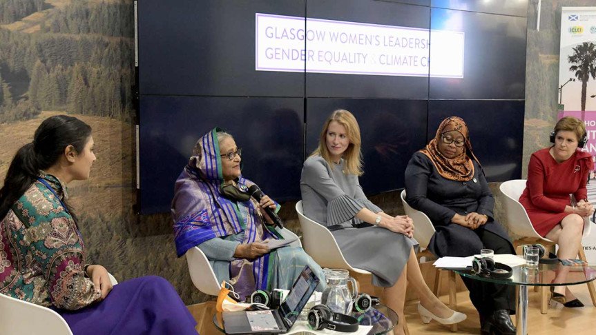 জলবায়ু পরিবর্তনের ঝুঁকি মোকাবিলায় নারীদের অংশীদারিত্ব বাড়ানোর আহ্বান প্রধানমন্ত্রীর