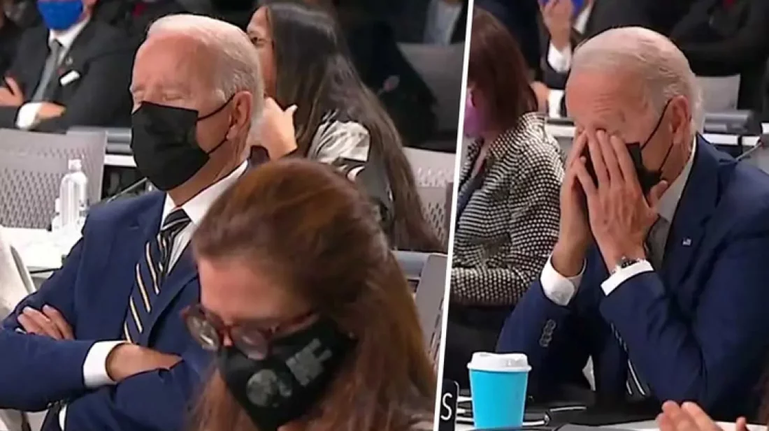 কপ২৬ সম্মেলনে ঘুমন্ত প্রেসিডেন্ট বাইডেন, ভিডিও ভাইরাল