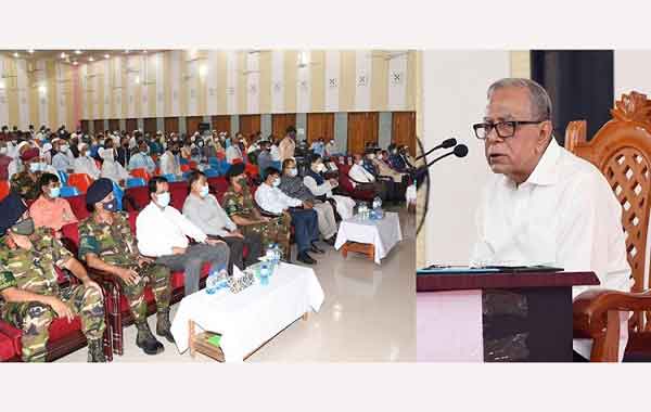 করোনার ক্ষতি কাটাতে সম্মিলিত প্রচেষ্টার আহ্বান রাষ্ট্রপতির