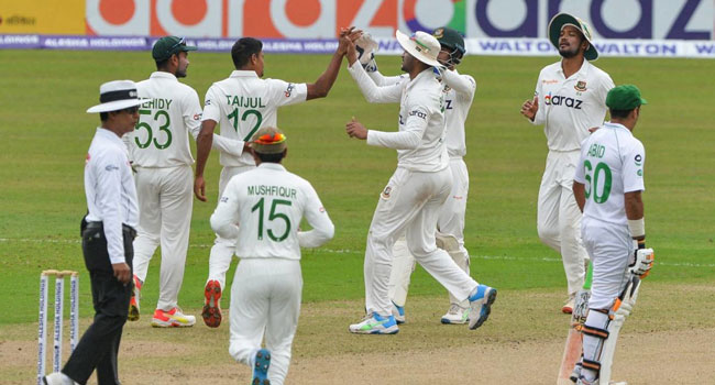 চট্টগ্রাম টেস্টে পর এবার ঢাকায়ও দুর্দান্ত তাইজুল