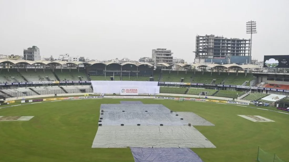 মিরপুর টেস্ট: বৃষ্টিতে ৩৮ বলে শেষ দ্বিতীয় দিনের খেলা