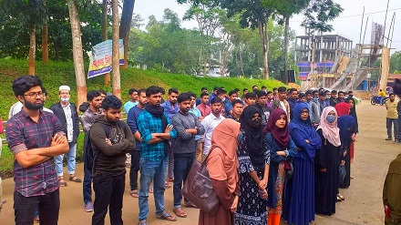 কুবি বিএনসিসি প্লাটুনের ক্যাডেট ভর্তি পরীক্ষা সম্পন্ন