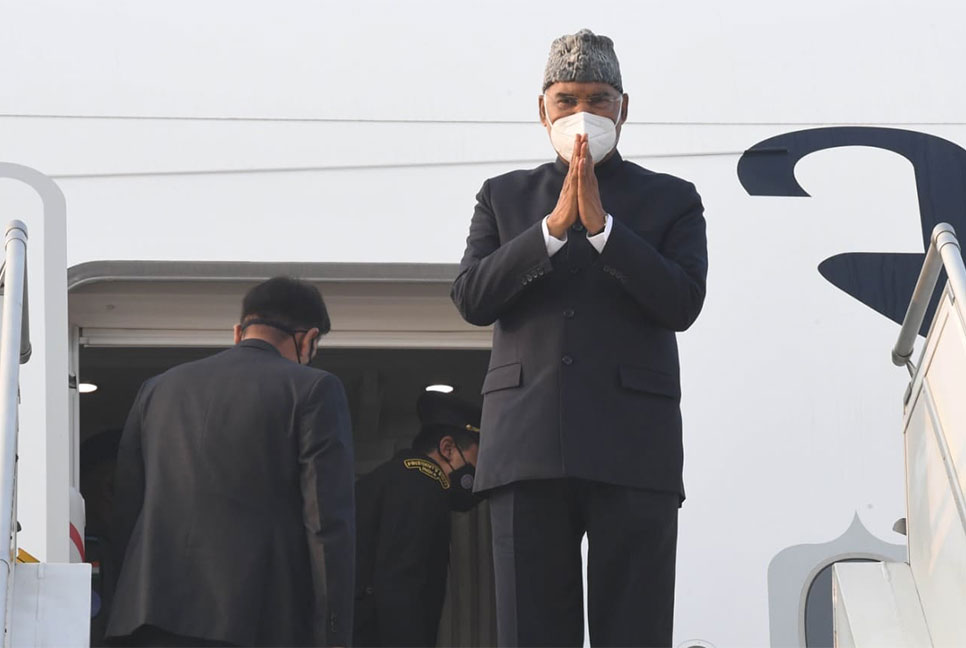 ভারতের রাষ্ট্রপতি ঢাকায়