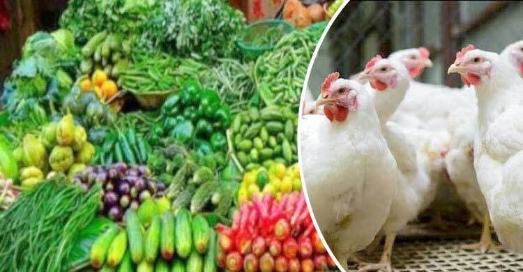 বেড়েছে মুরগির দাম, কমেছে পেঁয়াজ-রসুন ও সবজির