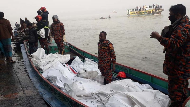 ঝালকাঠিতে লঞ্চে আগুন: মৃতের সংখ্যা বেড়ে ৩৬