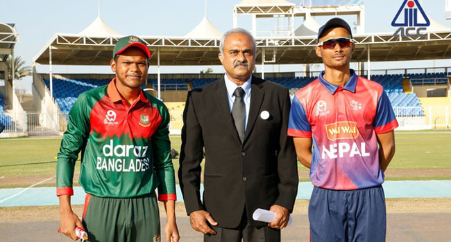 নাবিলের সেঞ্চুরিতে যুবাদের চ্যালেঞ্জিং স্কোর ২৯৭ রান