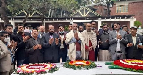 বাগেরহাট প্রেসক্লাবের নবনির্বাচিত নির্বাহী কমিটির বঙ্গবন্ধুর মাজার জিয়ারত
