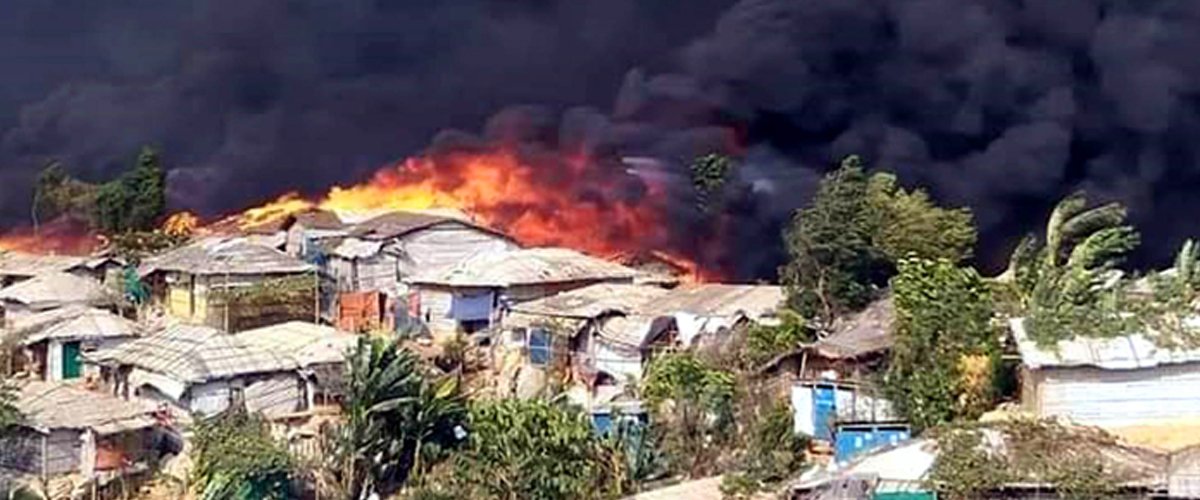 রোহিঙ্গা ক্যাম্পে আবারও আগুন, পুড়ল ২৯ শেল্টার