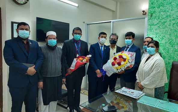 কুমিল্লার সিভিল সার্জনের সঙ্গে ইউএইচএফপিও ফোরাম'র নবনির্বাচিত কমিটির সাক্ষাৎ