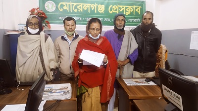 মোড়েলগঞ্জে চেয়ারম্যানের বিরুদ্ধে সাংবাদিক সম্মেলন