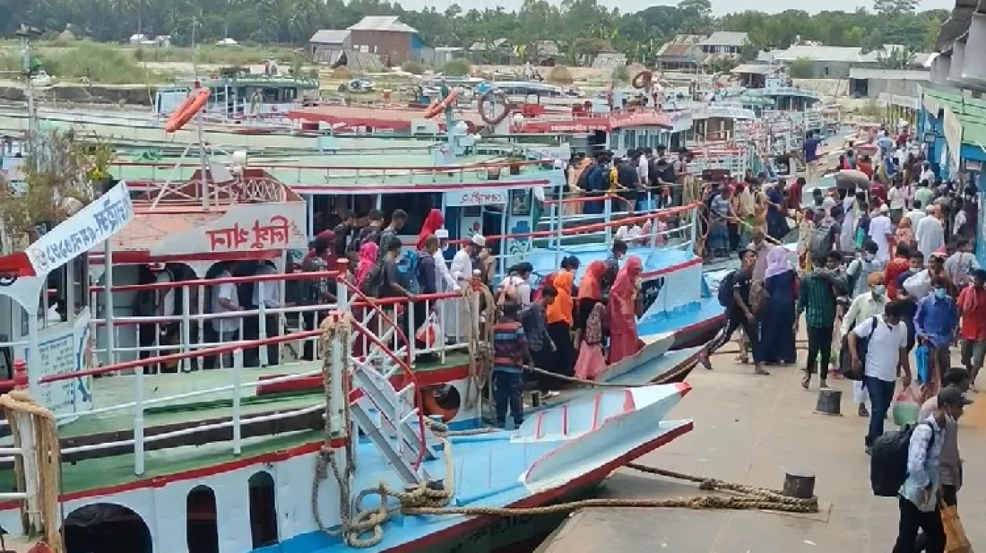 বাংলাবাজার-শিমুলিয়া নৌরুটে লঞ্চ-স্পিডবোট চলাচল বন্ধ