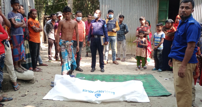 সালথায় পেঁয়াজ ক্ষেত থেকে যুবকের লাশ উদ্ধার