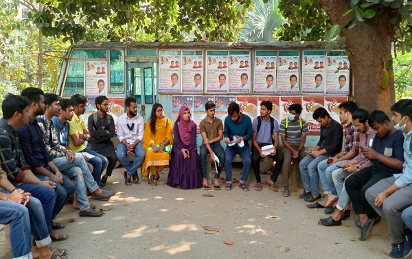 একাধিক অভিযোগ নিয়ে জবি ডিবেটিং সোসাইটির এক পক্ষের সংবাদ সম্মেলন