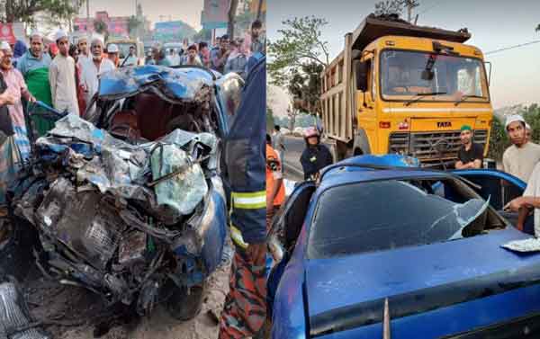 চট্টগ্রামে ট্রাক-প্রাইভেটকার সংঘর্ষে নিহত ৪