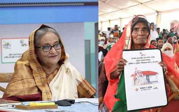 দেশে কেউ গৃহহীন থাকবে না : প্রধানমন্ত্রী