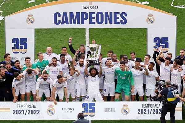 লা-লিগা চ্যাম্পিয়ন রিয়াল মাদ্রিদ