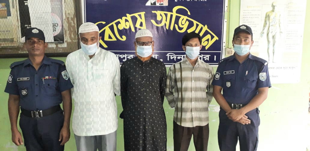 বিরামপুরে নাশকতার মামলায় জামায়াত-শিবিরের তিন নেতা গ্রেফতার